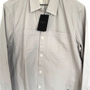 Ted Baker Stone/Gray Men's Shirt/Jacket